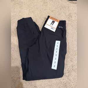 “New” Eddie Bauer Womens Fleece lined Black Pants size2